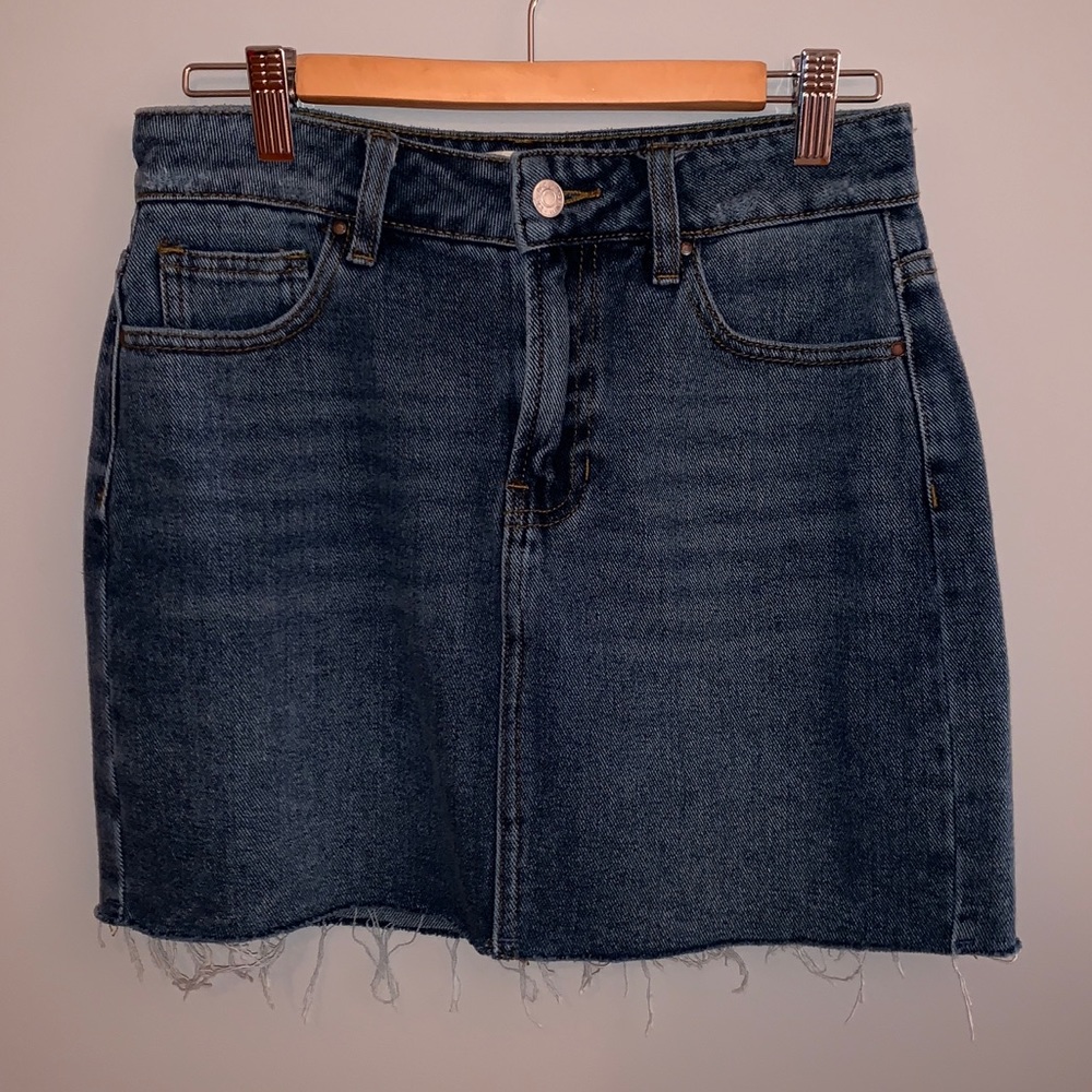 PacSun dark wash denim skirt